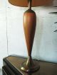 Danish Modern Teak Brass Sculptural Table Lamp Attributed To Laurel Lamps photo 5