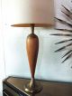 Danish Modern Teak Brass Sculptural Table Lamp Attributed To Laurel Lamps photo 6