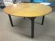 Baker Walnut Oval Extension Table With Ebonized Clover Shaped Legs C1960 Post-1950 photo 3