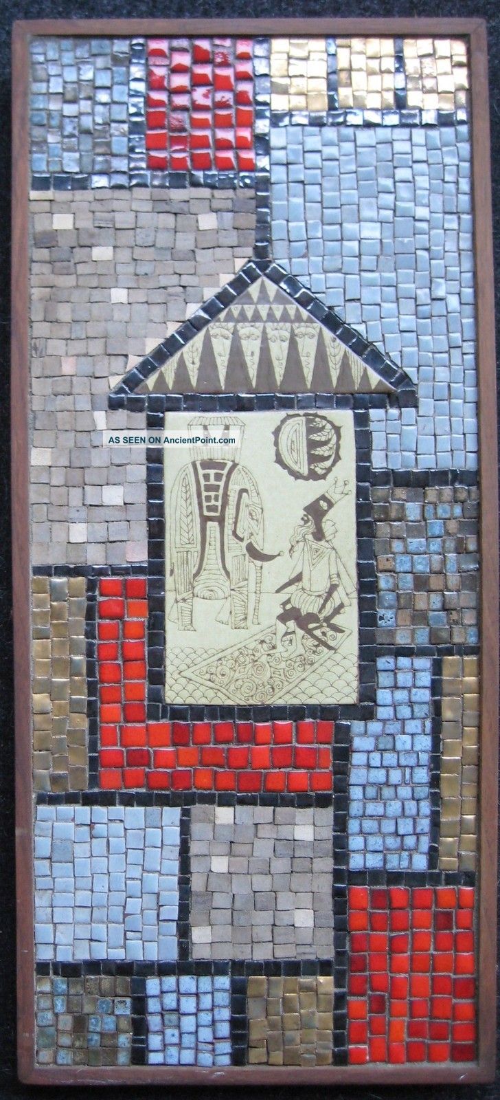 David Holleman Mid Century Mosaic Composition Wall Plaque Mid-Century Modernism photo
