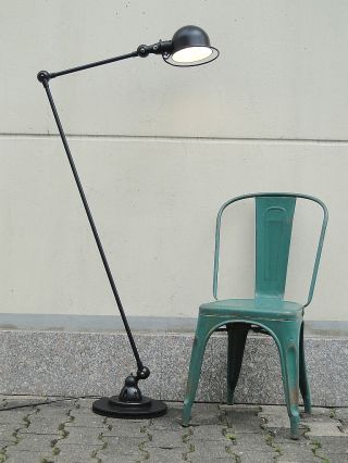 Jielde French Industrial 2arms Desk Floor Reading Lamp Matt Black photo