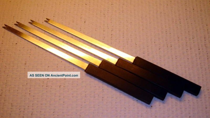 Rare - 4 Lobster Forks Erik Magnussen Marked Stelton Mid-Century Modernism photo