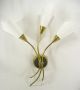 Aesthetic Art Deco Ligthing Modernist Calla Sconces Plastic Shade 1950 ' S Mid-Century Modernism photo 7