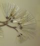 Curtis Jere Large Impressive Brass 3 Part Textured Tree Wall Sculpture 1986 Mid-Century Modernism photo 2