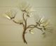 Curtis Jere Large Impressive Brass 3 Part Textured Tree Wall Sculpture 1986 Mid-Century Modernism photo 4