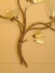 Curtis Jere Large Impressive Brass 3 Part Textured Tree Wall Sculpture 1986 Mid-Century Modernism photo 5