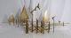 Curtis Jere Large Impressive Brass 3 Part Textured Tree Wall Sculpture 1986 Mid-Century Modernism photo 6