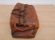 Vintage Leather Satchel Hand Stitched Circa 1900,  Dr ' S Handbag Case Rare Prop Mid-Century Modernism photo 3