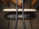 Bambo0 Table With Glass Top & 8 Iron & Bamboo Chairs Mid-Century Modernism photo 9