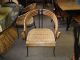 Bambo0 Table With Glass Top & 8 Iron & Bamboo Chairs Mid-Century Modernism photo 3