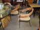 Bambo0 Table With Glass Top & 8 Iron & Bamboo Chairs Mid-Century Modernism photo 4