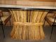 Bambo0 Table With Glass Top & 8 Iron & Bamboo Chairs Mid-Century Modernism photo 7