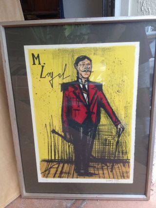 Bernard Buffet Lithograph 117/120 Mon Cirque M.  Loyal Ringmaster Rare Collectors photo