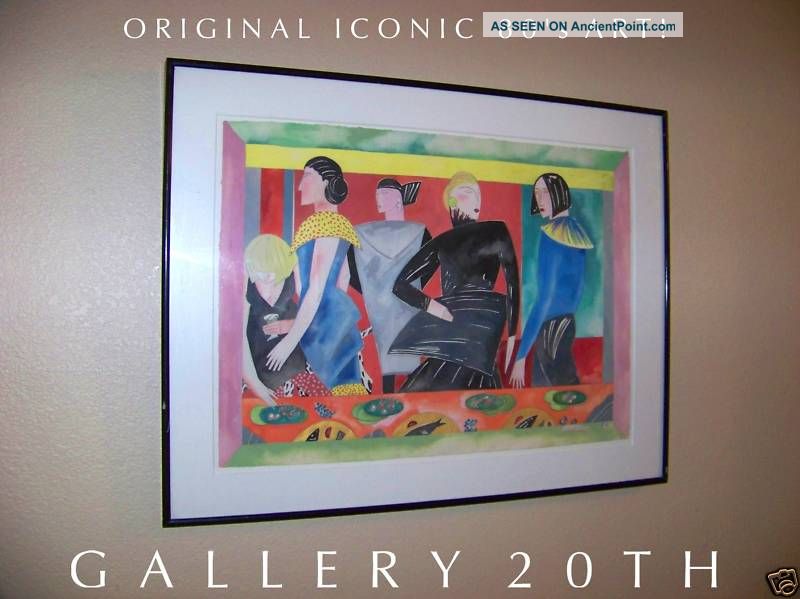 Epic 80s Wall Art Painting Nagel Glamour Models Duran Duran Miami Vice