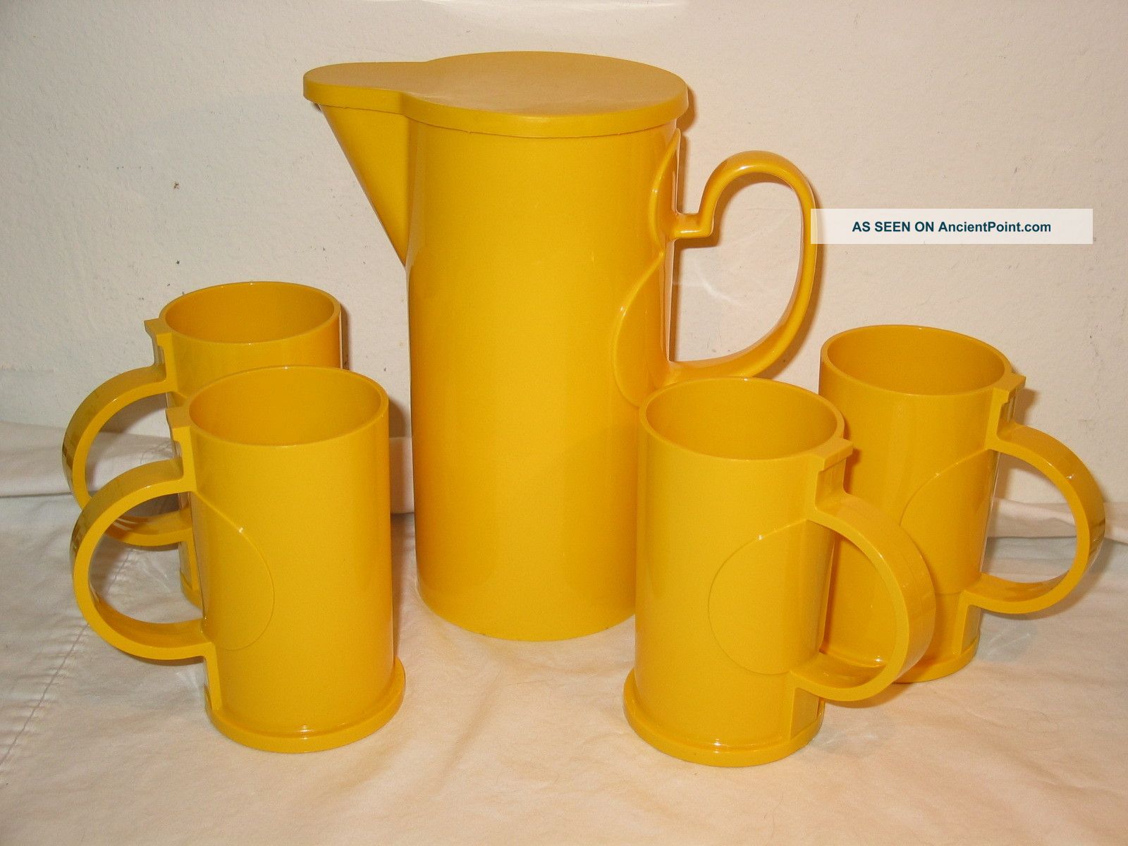 Yellow Lidded / Handled Pitcher Only Dansk Gourmet Designs Gunnar Cyren Mid-Century Modernism photo