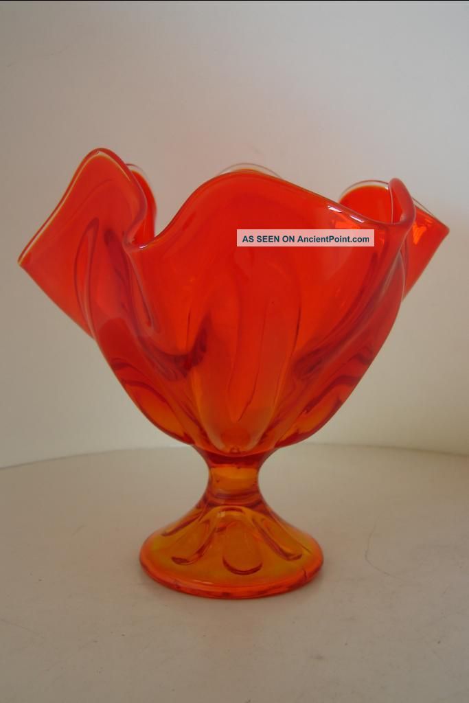 1960 ' S Viking Art Glass: Epic 6 Petal Crimped 6 