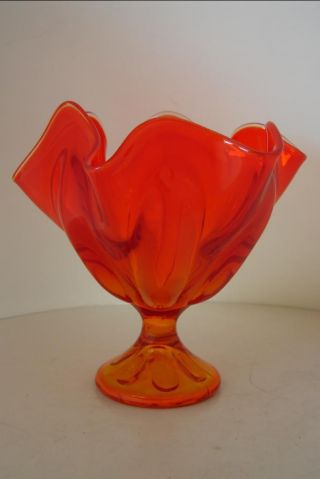1960 ' S Viking Art Glass: Epic 6 Petal Crimped 6 