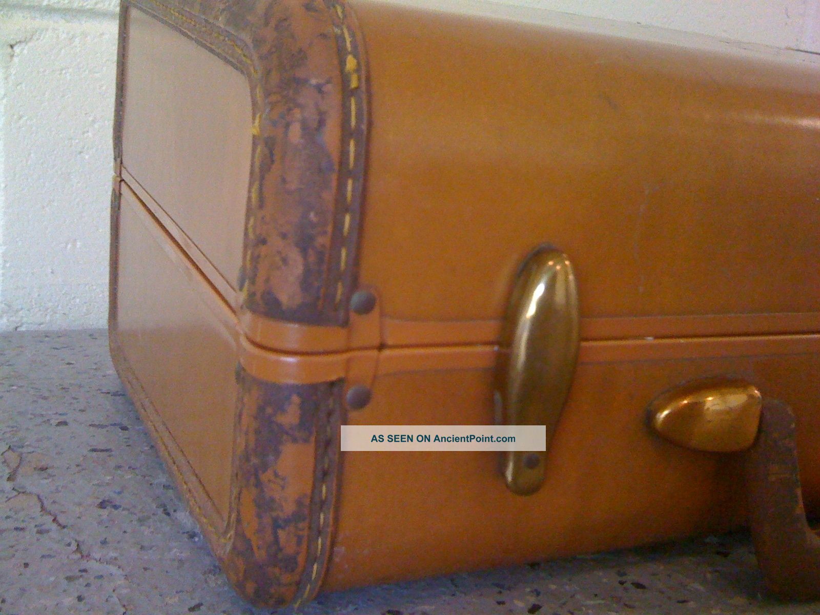 Valise Rigide Vintage Samsonite Shwayder Bros - Marron Laiton - Années 50 - USA