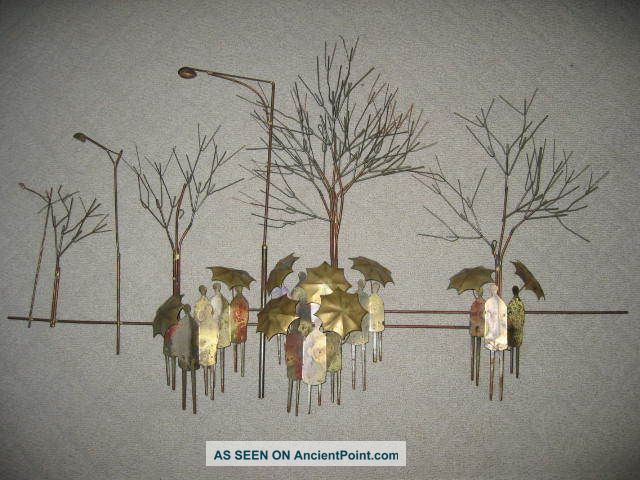 Bus Stop By C.  Jere - Metal Sculpture Art Mid-Century Modernism photo