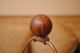Mid Century Modern Chinese Signed Terracote Porcelain Ceramic Walnut Brass Lamp Mid-Century Modernism photo 10