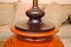 Mid Century Modern Chinese Signed Terracote Porcelain Ceramic Walnut Brass Lamp Mid-Century Modernism photo 2