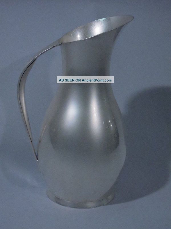 Tiffany American Sterling Silver Water Jug Pitcher Midcentury C 1960 Pitchers & Jugs photo