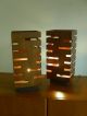 A Pair Of Astract Modern Box Lamps Mid-Century Modernism photo 3