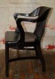 Sculptural Desk Armchair Refinshed Black Lacquer Midcentury Eames Military Knoll Mid-Century Modernism photo 9