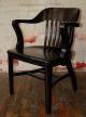 Sculptural Desk Armchair Refinshed Black Lacquer Midcentury Eames Military Knoll Mid-Century Modernism photo 10