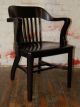 Sculptural Desk Armchair Refinshed Black Lacquer Midcentury Eames Military Knoll Mid-Century Modernism photo 1