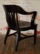 Sculptural Desk Armchair Refinshed Black Lacquer Midcentury Eames Military Knoll Mid-Century Modernism photo 4