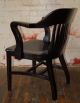 Sculptural Desk Armchair Refinshed Black Lacquer Midcentury Eames Military Knoll Mid-Century Modernism photo 8