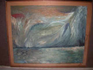 Art Holman Abstract Landscape,  American,  Cal.  1960/70s,  Listed,  On Sale By Owner photo