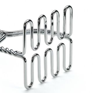 Effective Classic Wooden Handle Chrome Potato Masher photo