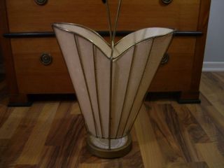 German Mid Century Umbrella Stand Brass Details photo