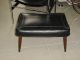 Top Stiched Leather Mid Century Bench Danish Modern Post-1950 photo 2