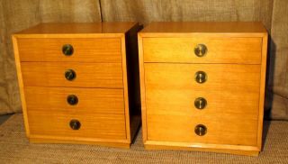 Pair Of 1950s Low Dressers Or Chests In The Style Of Paul Laszlo Decorator photo