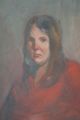 Expressionism Abstract Oil Painting Of A Woman Mid Century Art Goya Picasso Mid-Century Modernism photo 1