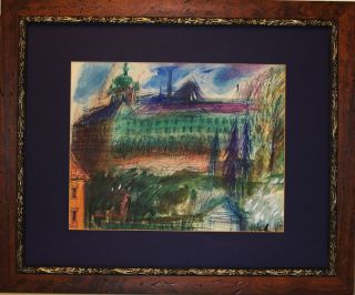 Jean Dufy 1888 - 1964,  Spectacular French Cityscape W/c photo