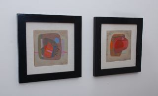 Jose Luis Serrano Abstract Paintings Mexican Modernist Listed Artist With Coa photo