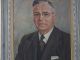 Mid - Century Oil On Canvas Portrait Painting By Renown Artist Tom Schenk Mid-Century Modernism photo 4