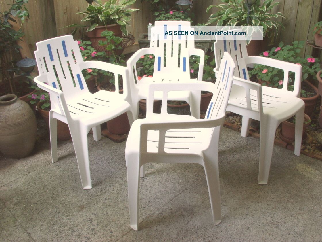 Pierre Paulin Mambo 4 Patio Chairs Henry Massonet 1988 Price Reduced Mid-Century Modernism photo