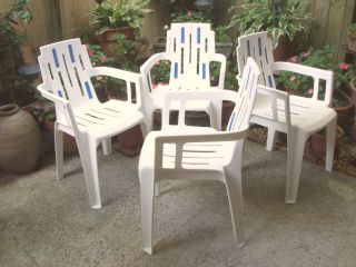 Pierre Paulin Mambo 4 Patio Chairs Henry Massonet 1988 Price Reduced photo