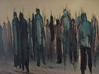 Modernist Abstract Mid Century Signed Litho Garling photo