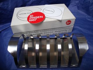 Cylinda Line Arne Jacobsen Boxed Toast Rack Modernist photo