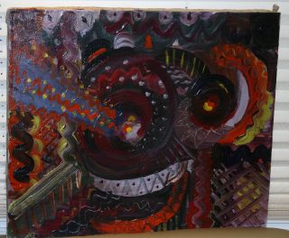 Pedro Coronel 1923 - 1985,  Mexico,  Abstract Modernism Oil On Canvas - Colorful photo