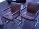 Great Set Of 4 Signed Thayer Coggin,  Milo Baughman Chrome & Leatherette Chairs Mid-Century Modernism photo 11