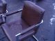 Great Set Of 4 Signed Thayer Coggin,  Milo Baughman Chrome & Leatherette Chairs Mid-Century Modernism photo 6