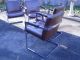 Great Set Of 4 Signed Thayer Coggin,  Milo Baughman Chrome & Leatherette Chairs Mid-Century Modernism photo 8