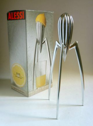 Philippe Starck Boxed ' Juicy Salif ' Lemon Squeeze.  Alessi,  Italy. photo